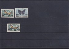 Liban , Lebanon, 1972 Butterflies stamps with Overprint MNH V.F