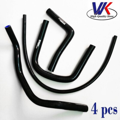 #ad Radiator Silicone Black Hose For Yamaha banshee YFZ350 1987 2006 YFZ 350 88 1989 $28.00