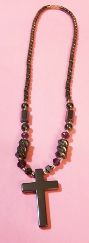 18" TO 24" ASSORTED COLOR STONE BEAD & CRYSTAL BEADS HEMATITE CLAW NECKLACES - Picture 6 of 41