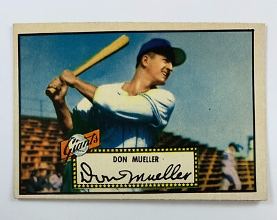 1952 Topps Baseball #52 Don Mueller (Browns) 124E