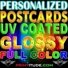 2500 FULL COLOR 4x6 UV Glossy 16PT 2 Sided 4"X6" PRO OFFSET PRINTED POSTCARDS