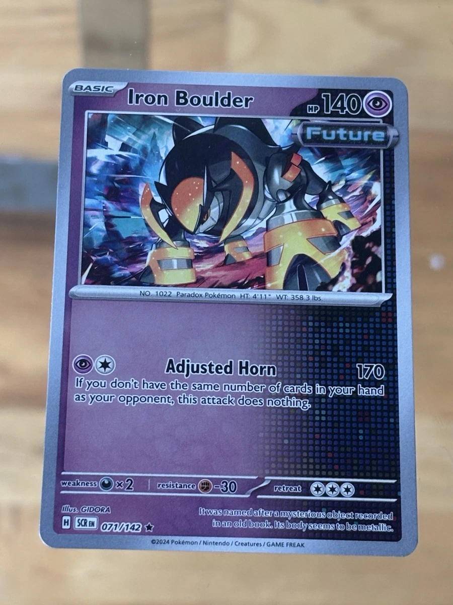 071 142 pokemon card POKMON GAME sv2P 030/071 RR Slowking ex if this Pokmon is in the Active Spot Iron Boulder - 071/142 -