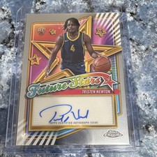 Topps Chrome 2025 Tristen Newton FSA-TN Auto Rookie Pacers Future Stars 