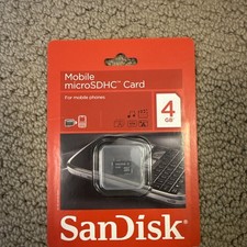 SanDisk Mobile 4GB microSDHC Card - New in Package - Free Shipping