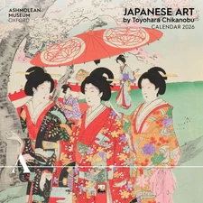 Flame Tree Publishing,  Japanese Art Ashmolean Museum 2026 Wall Calendar, 12'' X