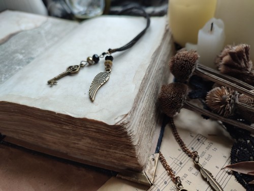 Gothic Dragon Journal- Handmade Fantasy Grimoire Spellbook – Witch Diary - Picture 10 of 13