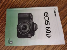 Canon EOS 60D Camera Instruction Manual #G856