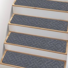 Pattengo Non Slip Stair Treads for Wooden Steps,15 Pack 8" X 30" Stairs Carpet