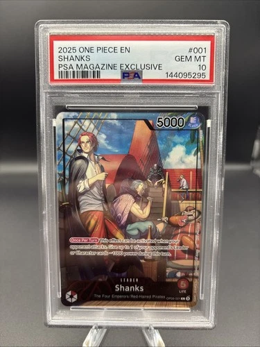 One Piece CCG Shanks PSA Magazine Exclusive Promo OP09-001 PSA 10