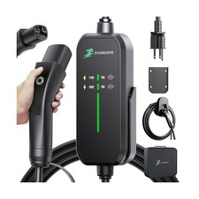 16A Level 1/2 Tesla Charger, 25ft 120V/240V Tesla Mobile or Home Charger with...