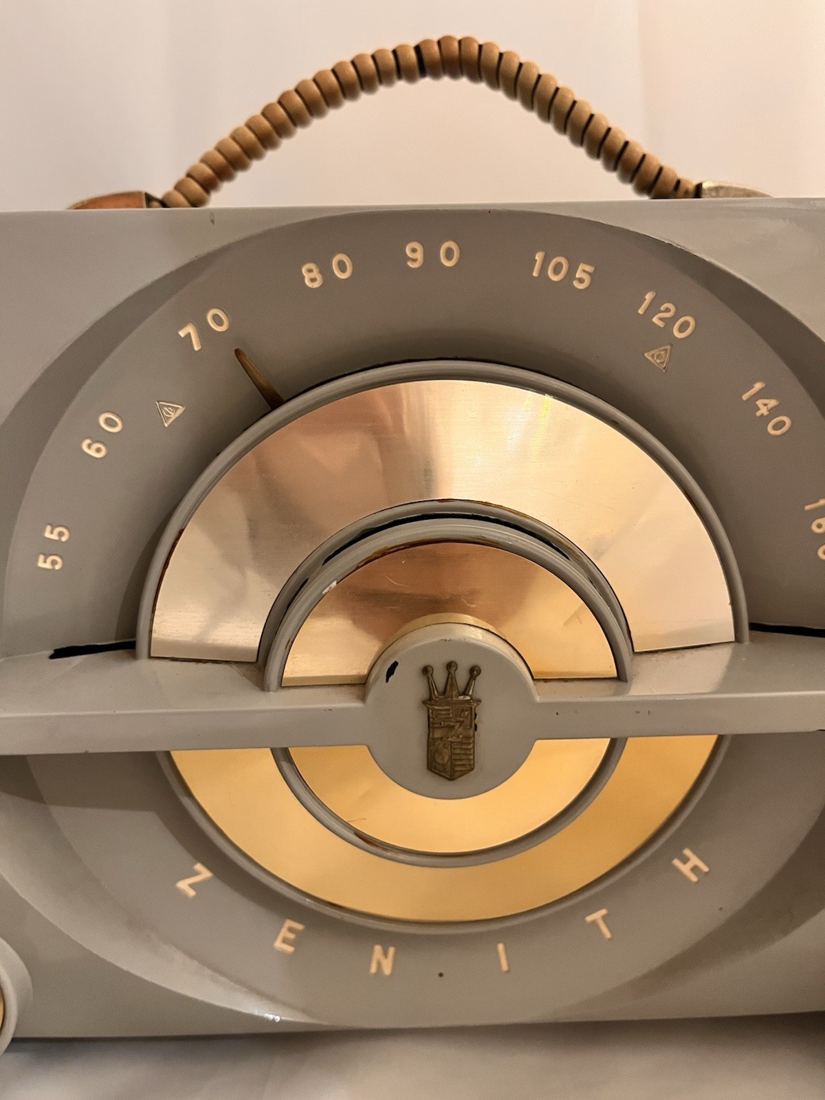 Zenith Model J615-G 1950s MCM Vintage Tube Radio - for PARTS and REPAIR only