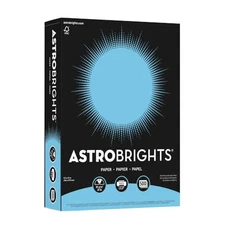 NEENAH ASTROBRIGHTS COLOR PAPER 24 LB BOND WEIGHT 8.5 X 11 LUNAR BLUE 500 Sheets
