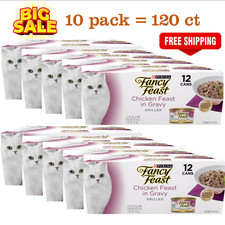 10 Pack, FANCY FEAST WET CAT FOOD - GRILLED CHICKEN, 12 CT, 36 OZ 3.58 per gallon