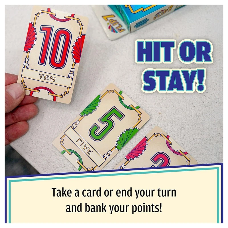 Flip 7 Party Card Game Entertaining Strategic - Press your luck race to 200! - Image 3 of 4