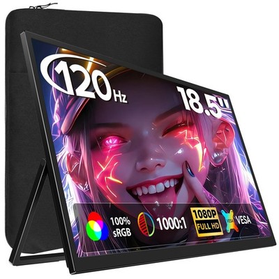 UGame E4 18,5 Zoll 120Hz Tragbarer Monitore FHD 1920*1080 Monitor Für Xbox PS 5