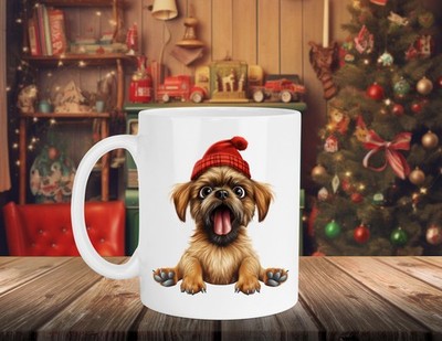 Brussels Griffon Hund Weihnachten Design 11 Unzen Kaffeebecher