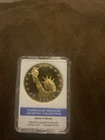 Statue of Liberty 24k Gold Layered Coin American Mint Symbols of Freedom