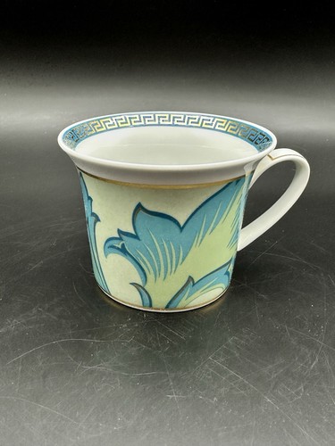 NUEVO EN CAJA Versace Rosenthal Azul Arabesco Ikarus Medusa Porcelana Cappuccino Taza KC - Imagen 2 de 17