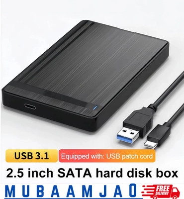 2.5'' HDD Enclosure SATA to USB 3.0 External Mobile Hard Drive Case for Laptop PC