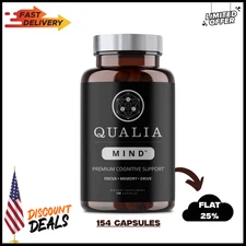 Qualia Mind 154 Capsules – Premium Cognitive Support for Focus, Memory & Drive