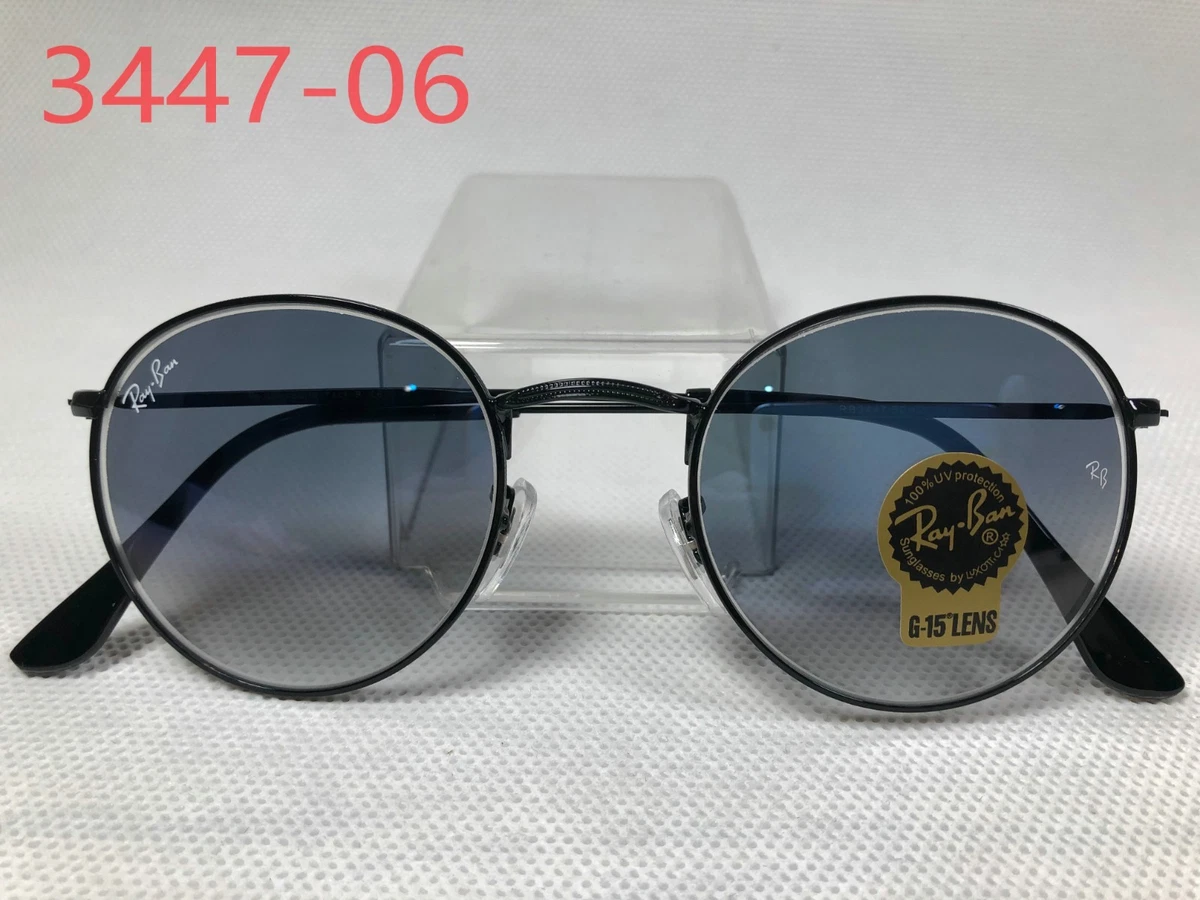 Ray-Ban Blue Round Sunglasses for Men for sale | eBay