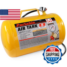 MaxWorks 51010 Portable 5 Gallon Air Tank with Pressure Gauge and Safety Valve L