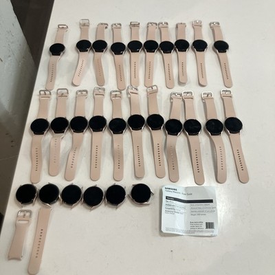 Samsung Galaxy Watch4 Pink Gold 40MM For Parts  20 MM BAND MIL-STD-810G