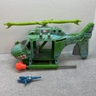 Vintage 1990 Playmates TMNT Ninja Turtles Copter Helicopter Vehicle INCOMPLETE