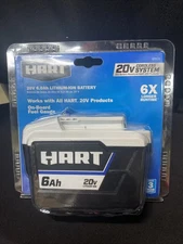 HART HPB05 20 Volt 6.0Ah Lithium-Ion Battery On Board Fuel Gauge Sealed New
