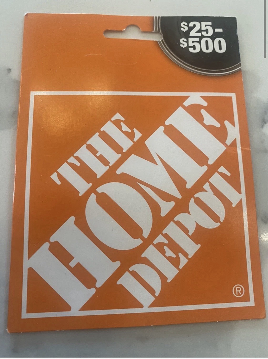 Home Depot Gift Card 100$