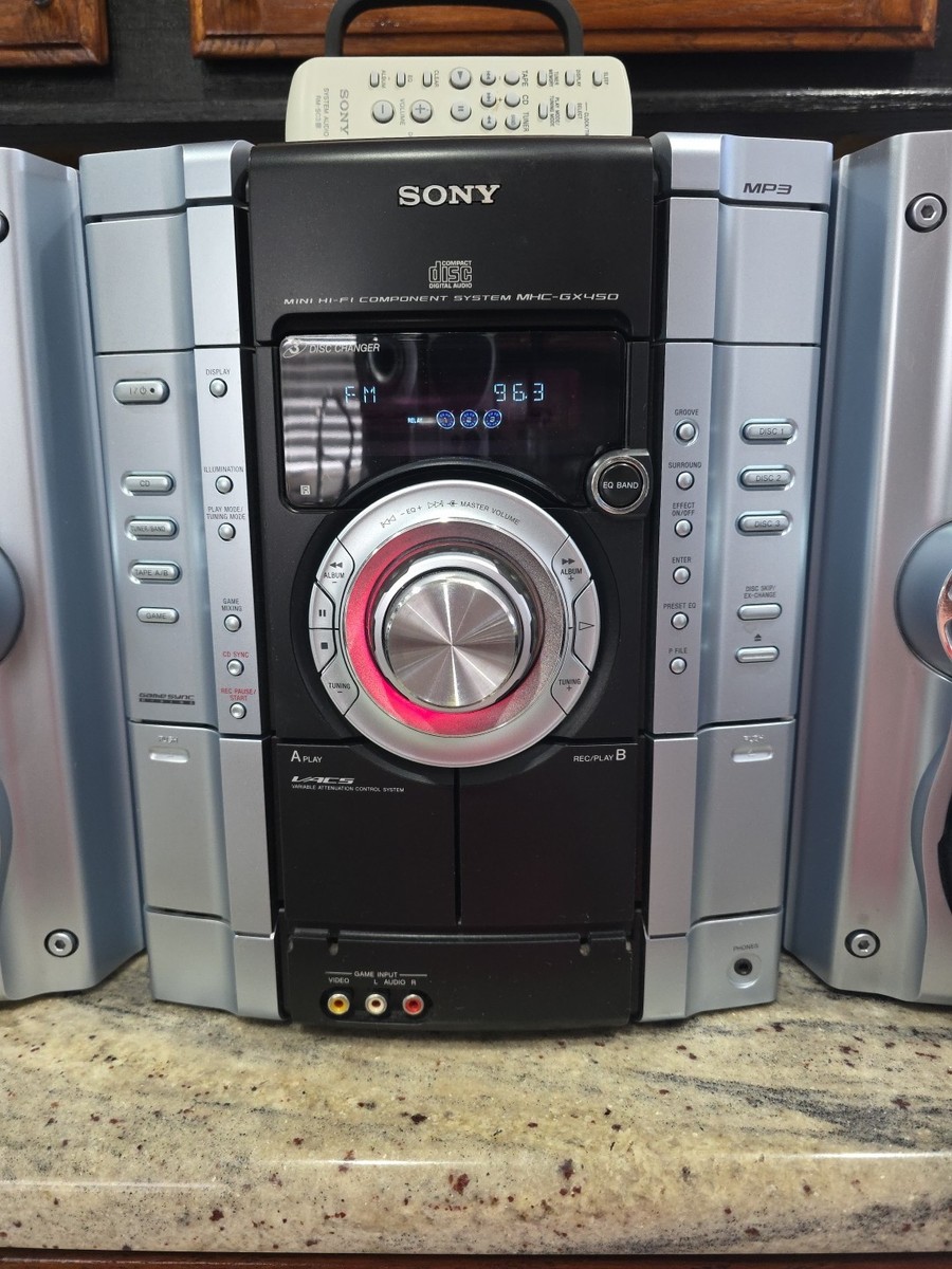 Sony MHC-GX250 Mini Hi-Fi Shelf Stereo System Radio CD Changer