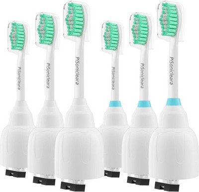 Replacement Toothbrush Heads(6 Pack) Compatible with Philips Sonicare E-Series E