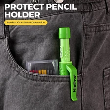 CP3000 Carpenter Pencil with Sharpener, 2.8 mm Mechanical Pencils with 19 Ref...