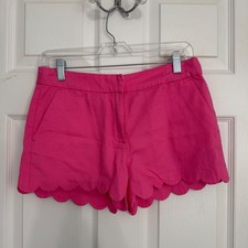 Crewcuts Girls Pink Scalloped Hem Cotton Chino Shorts Size 16 NWT