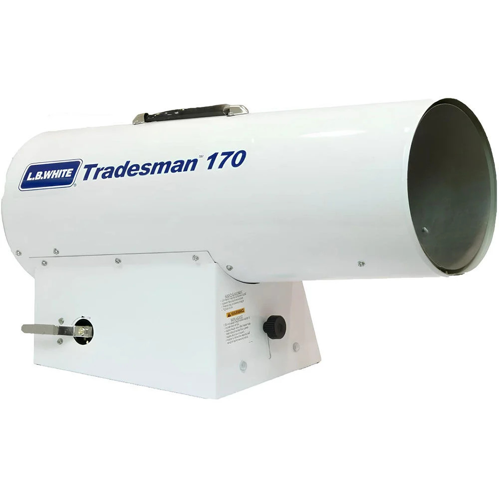 Обогреватель Lb White Tradesman с принудительной подачей воздуха с открытым пламенем Lp 170K Btu