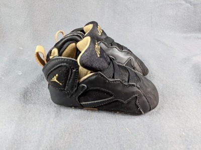 Nike Air Jordan VII 7 Retro TD Golden Moments Gold Black Sz 4C 304772-030 S12