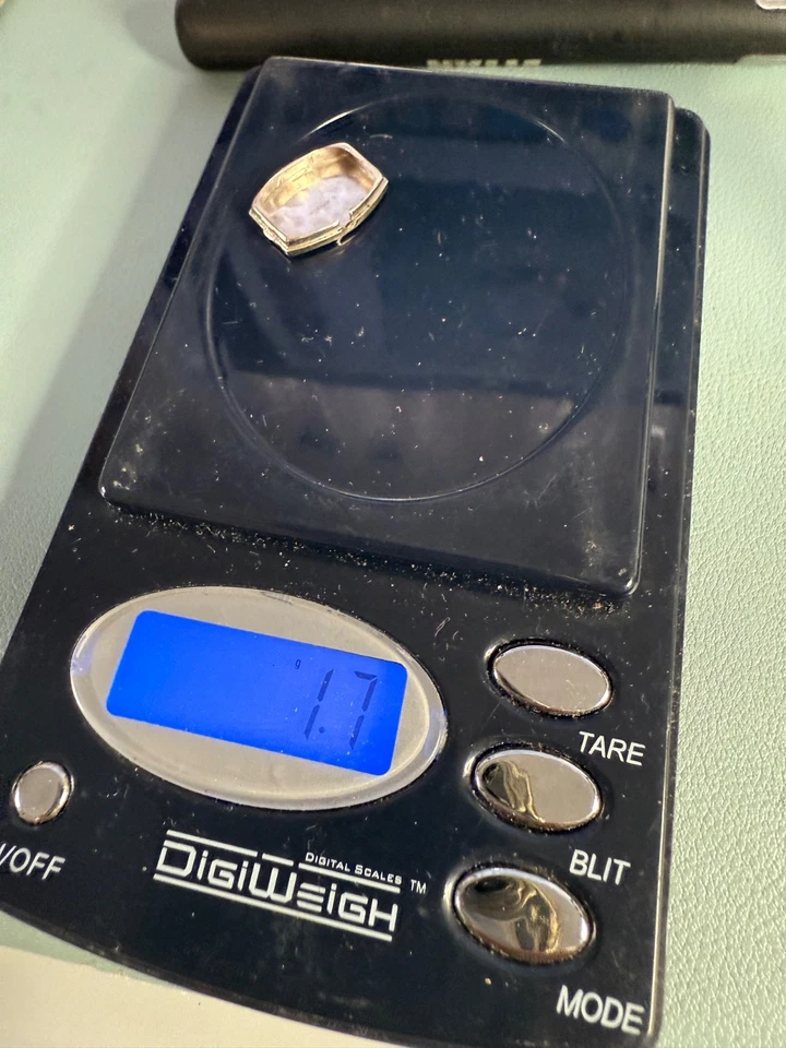 Reloj Hilton’s Vintage Oro Blanco 14K Art Deco Damas con 8 Diamantes – Funciona Foto 3 de 4