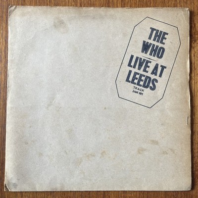 THE WHO Live At Leeds LP 1970 UK Track Record RARE Ltd Black Text First Pressing