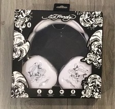 Ed Hardy Wireless Headphones White Bluetooth