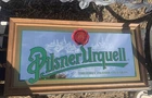 Pilsner Urquell Czech Beer Mirror Wall Sign Decor Man Cave Collectible Vintage
