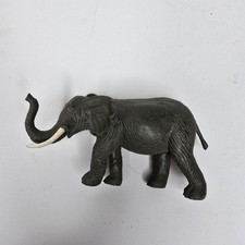 Vintage 1988 Elephant Toy Animal Figure Hard Rubber Made In China