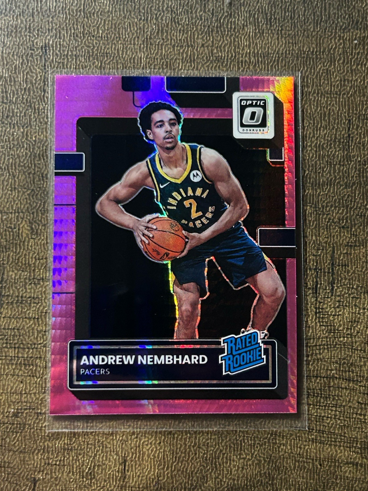2022-23 Panini Donruss Optic Rated Rookie Andrew Nembhard #230 Pink Hyper Prizm