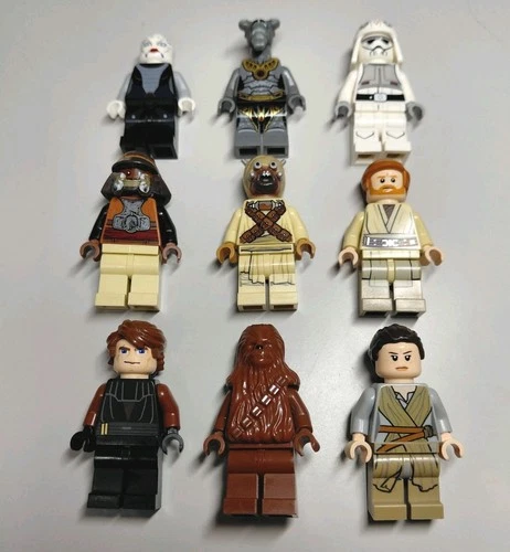 Lego Star Wars Lot of 9 Minifigures Rare And Retired Figures - MINIFIG - LOT