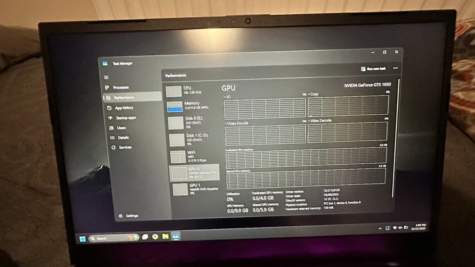 Gaming Laptop – i5 10th Gen | GTX 1650 | 12GB RAM | 144Hz | 500GB NVMe SSD - Image 3 of 4