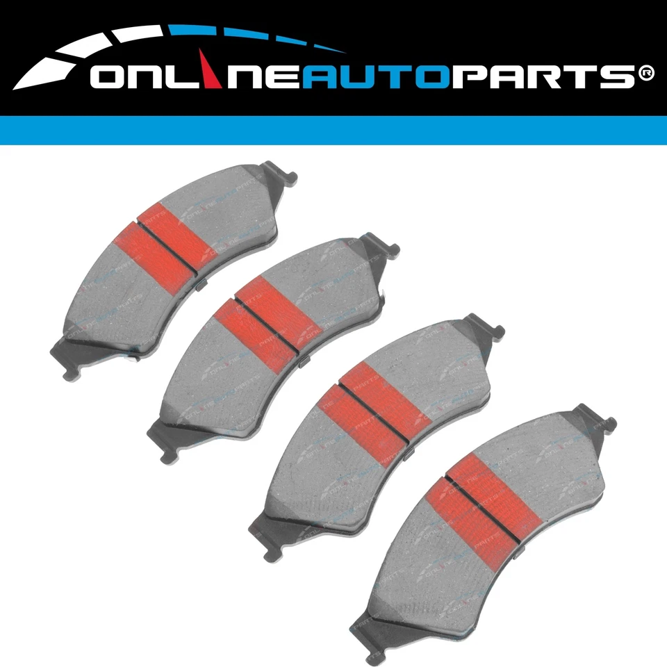 Front Slotted Dimpled Disc Brake Rotors + Pads for Ford Ranger PX 2011~19 302mm - image 4 of 4