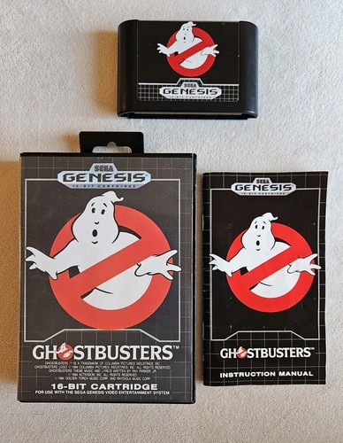 GHOSTBUSTERS SEGA GENESIS COMPLETE IN BOX VERY GOOD CONDITION