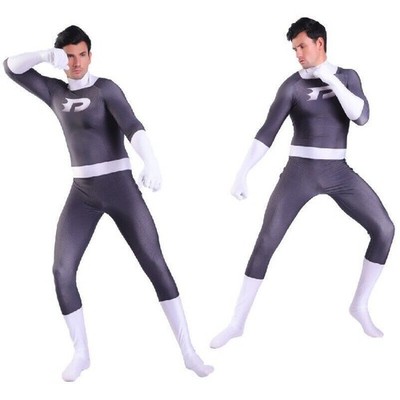 2026 Danny Phantom Cosplay Kostüm Overall für Erwachsene & Kinder Halloween Body