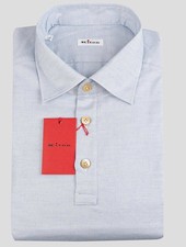 NEW KITON LIGHT BLUE COTTON POLO EU 52 - US 42 - L S21C2003