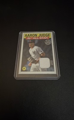 2021 Topps - 1986 Topps All-Star Baseball Relics Aaron Judge #86ASRAJ (MEM)