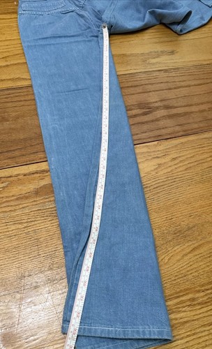 True Vintage 70s Plush Bottoms Jeans Wide Leg (13”) Bell Bottom 26x33 - Picture 8 of 17